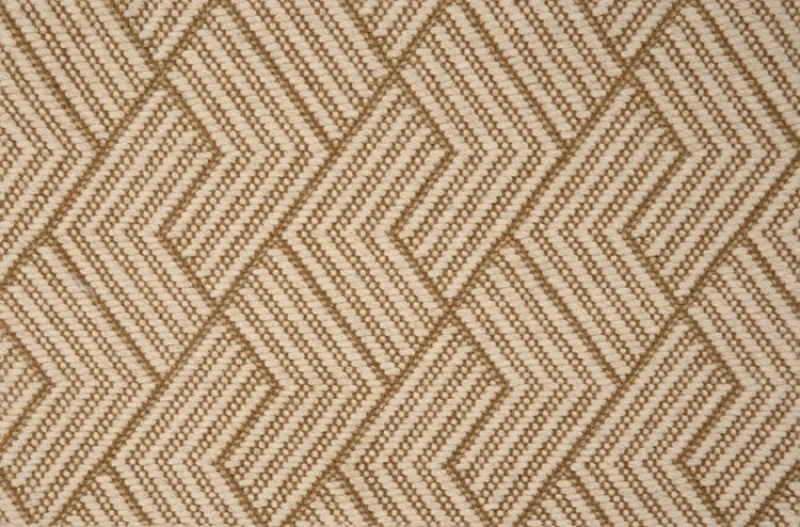 Fields Of Beauty Maze Garden Fawn Wool Carpet - Pattern
