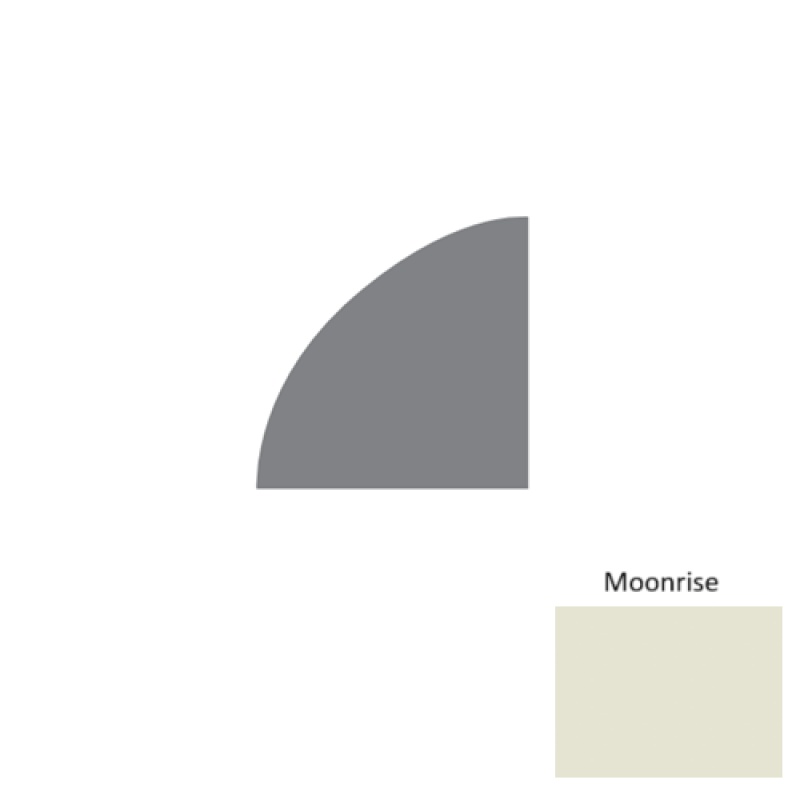Contours Moonrise Rubber Quarter Round - Satin - 1/2" X 12 Ft