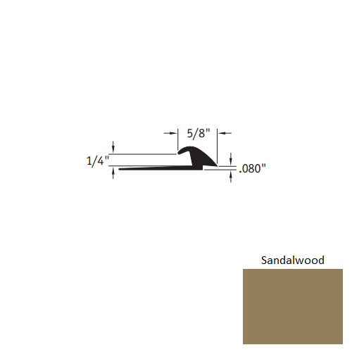 Sandalwood Vinyl Moulding / Trim