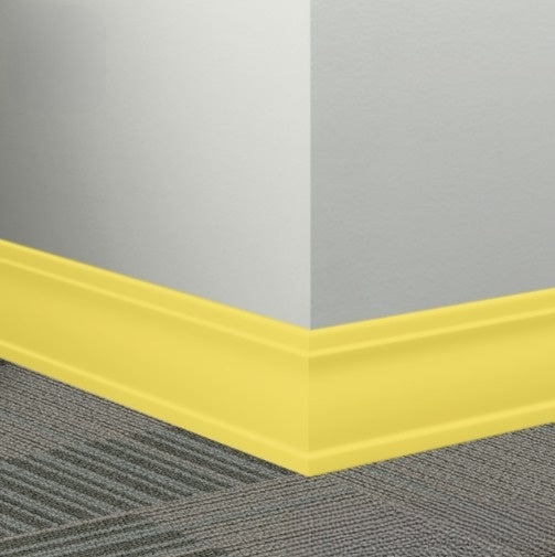 Johnsonite Canary Rubber Millwork Contoured Wall Base