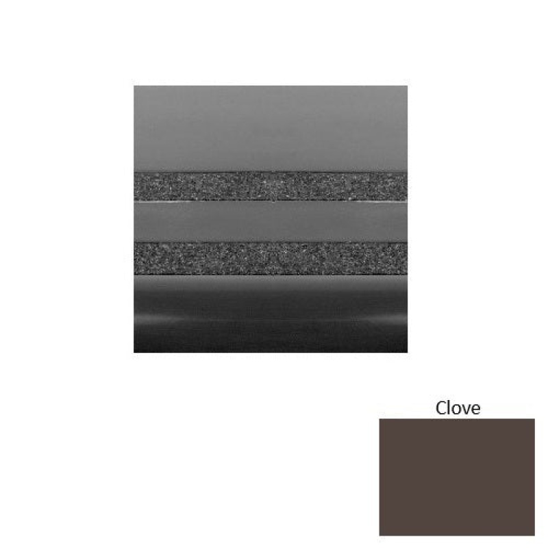 Solid 51 Clove Light Duty With Two 3/4 Inch Strips Rubber (Rd) With Safety Yellow Abrasive Strip Stair Tread - Smooth