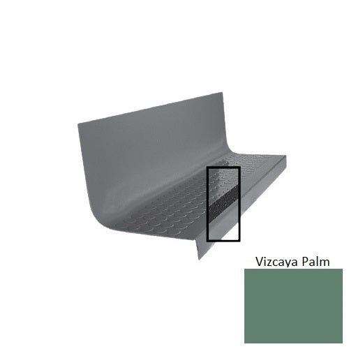 Flextones Vizcaya Palm Type 1776 With Flush Ribbed / Smooth Insert Distinct Designs Rubber - 20 1/2" X 72" Stair Tread - Rgt Radial Ii Raised Disc Design