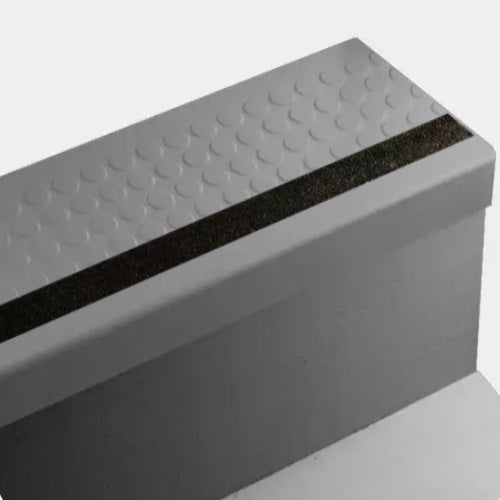 Johnsonite Mink Raised Round Rubber Stair Tread