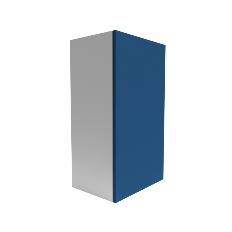 Manhattan Cobalt Blue Matte Wood Kitchen Wall Cabinet