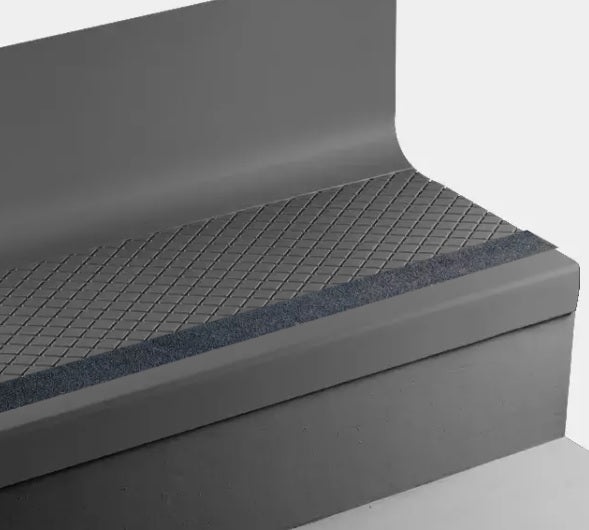 Johnsonite Black Diamond Rubber Stair Tread with Riser