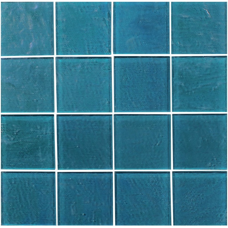Aquatica Piazza Turquoise Deco Glass Mosaic