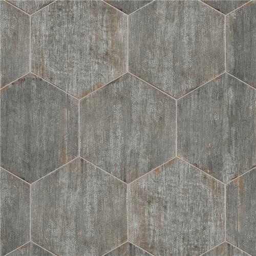 Retro Hex Cendra Porcelain Tile - Glossy - 14 1/8" X 16 1/4" Hexagon