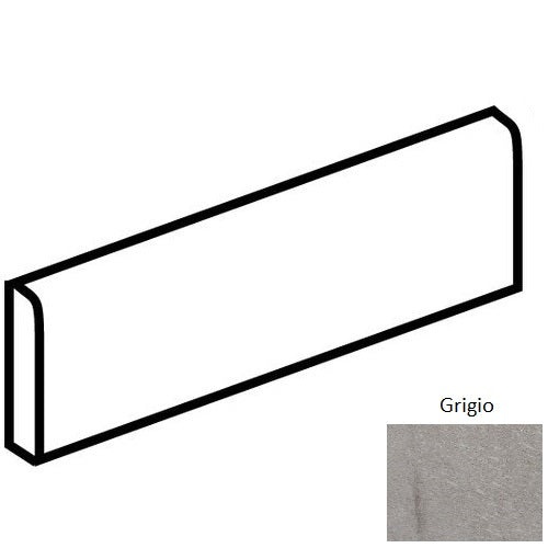 Marble Obsession Grigio Porcelain Floor & Wall Trim - 3" X 24" Bullnose