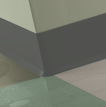 Johnsonite Gateway Rubber Traditional Duracove Thermoplastic Wall Base - 4" X 48" X 1/8" Toe - Traditional Duracove Thermoplastic Wall Base