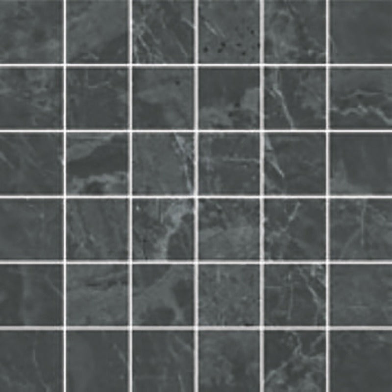 Jumanji Black Porcelain Mosaic Tile