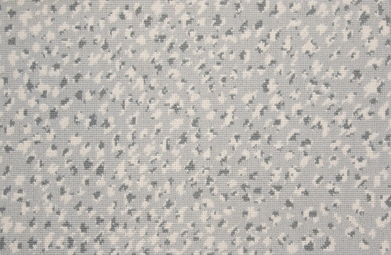 Paxton Cheetah Dove Grey Wool Blend Carpet Pattern