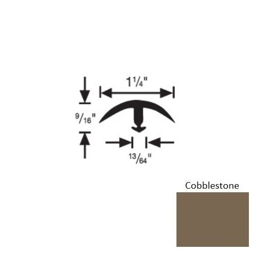Flextones Cobblestone Vinyl 161 Snap Down Edging