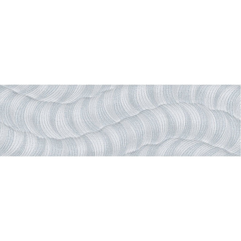 Movement Grey Deco Ceramic Tile - Matte - 11.7" X 39.2"