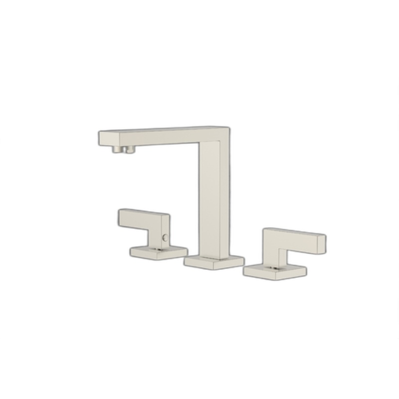 Plitvice Brushed Nickel Bathroom Faucet - Double Handle / Three Hole - Brushed Nickel