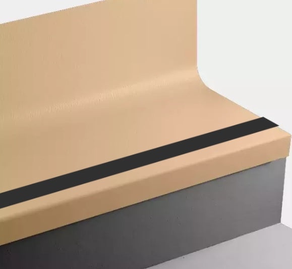 Hammered Rubber Moulding / Trim Stair Tread with Riser