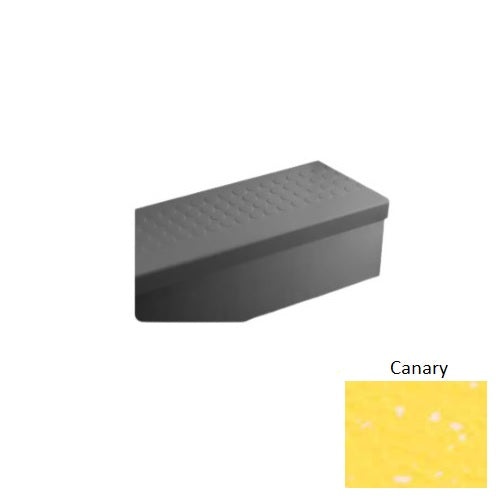 Johnsonite Canary Raised Round Rubber Moulding / Trim – 12 1/4" x 72" Angle Fit Speckled Stair Tread Without Riser (Sq)…