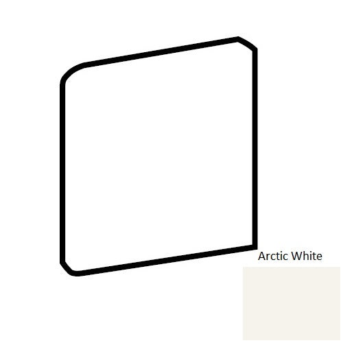 Daltile Color Wheel Linear Arctic White Bullnose Corner