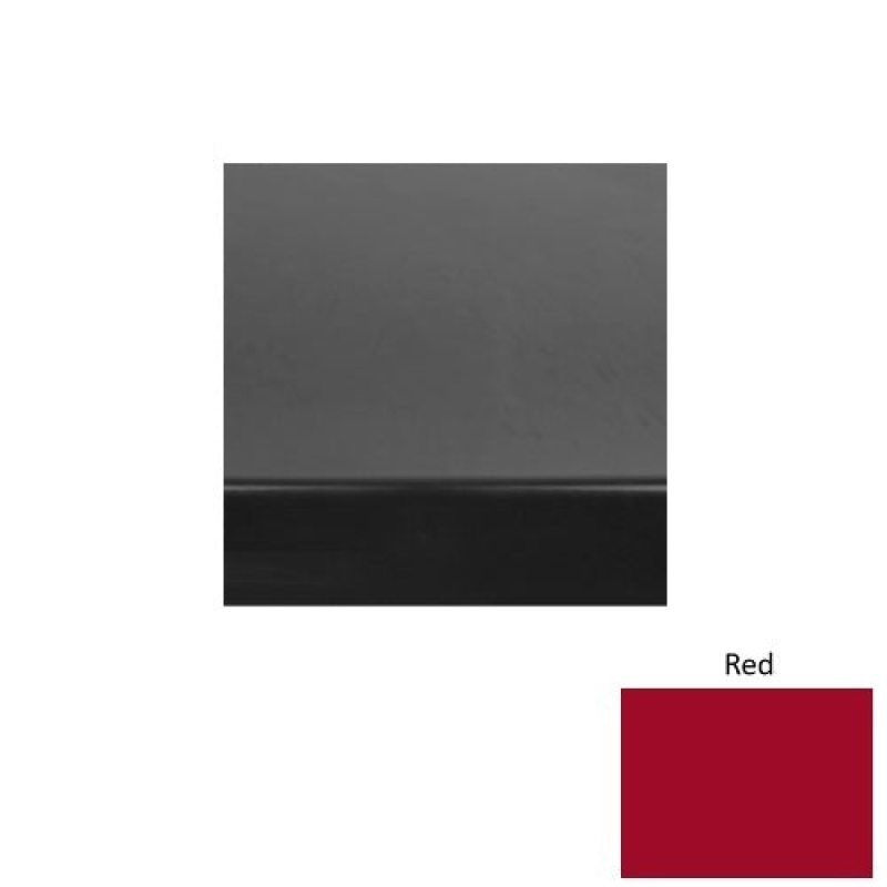 Solid 61 Red Heavy Duty Rubber (Rd) With Galley Red Abrasive Strip Stair Tread With Dupont Kevlar - Smooth