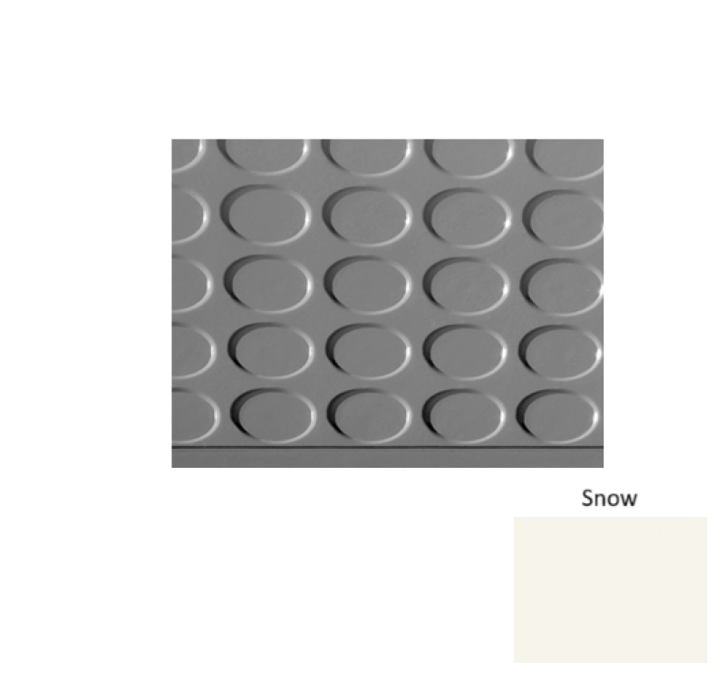 Solid 97 Snow Vantage Raised Circular Rubber Stair Tread