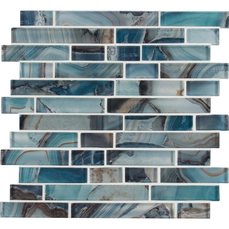 Night Sky Glass Mosaic - Linear - Mixed