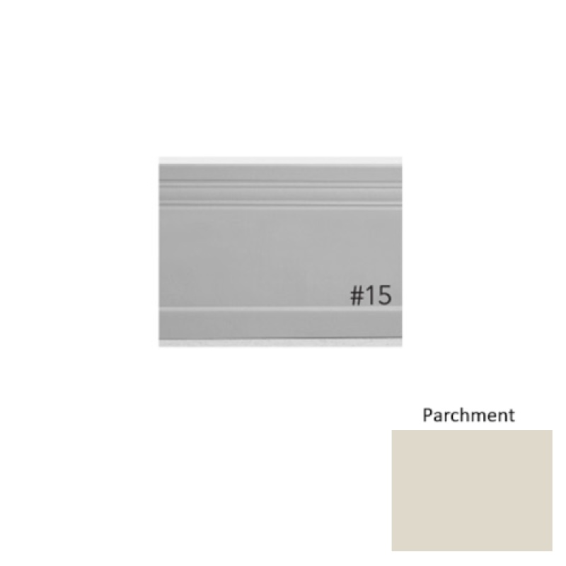 Pinnacle Plus #15 Impluse Parchment Rubber Coil Wall Base - 5 1/4" X 60 Ft