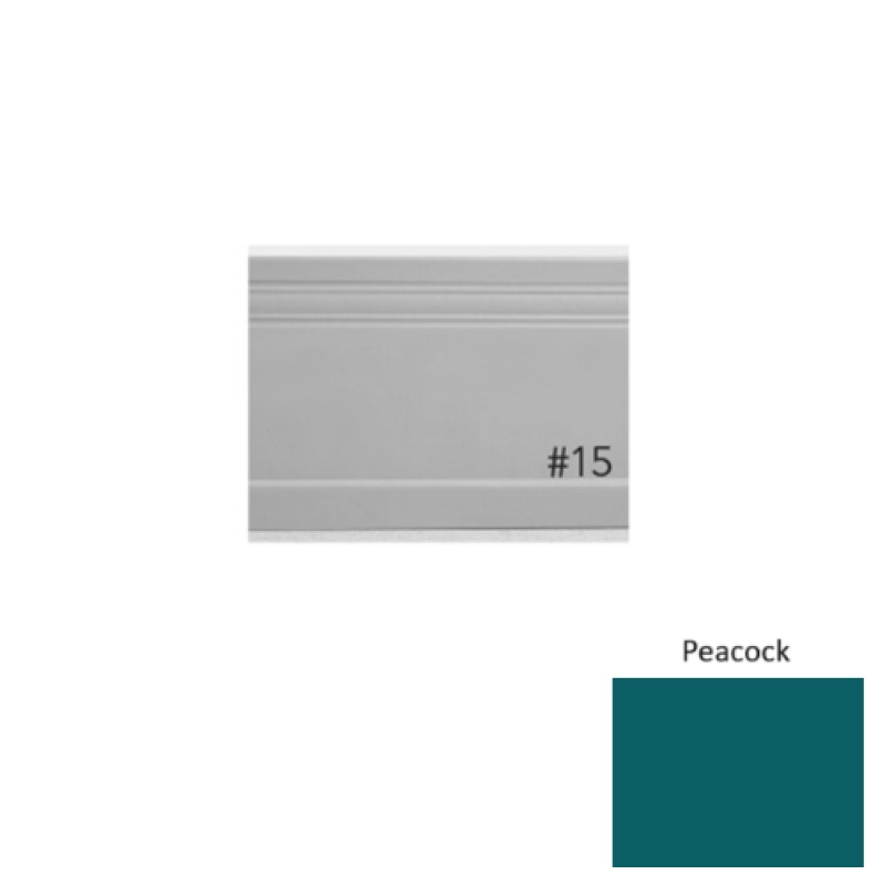 Pinnacle Plus #15 Impluse Peacock Rubber Coil Wall Base - 5 1/4" X 60 Ft