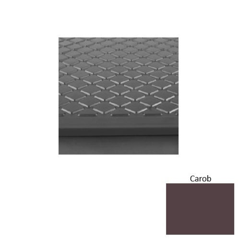 Solid 31 Carob Diamond Rubber (Rd) Stair Tread With Dupont Kevlar - Textured