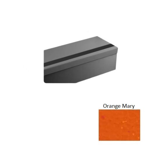 Orange Hammered Extended Depth Rubber Moulding / Trim