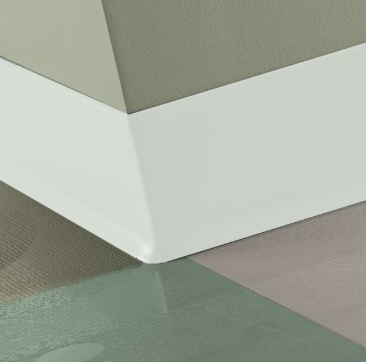 Johnsonite Snowbound Vinyl Traditional Wall Base