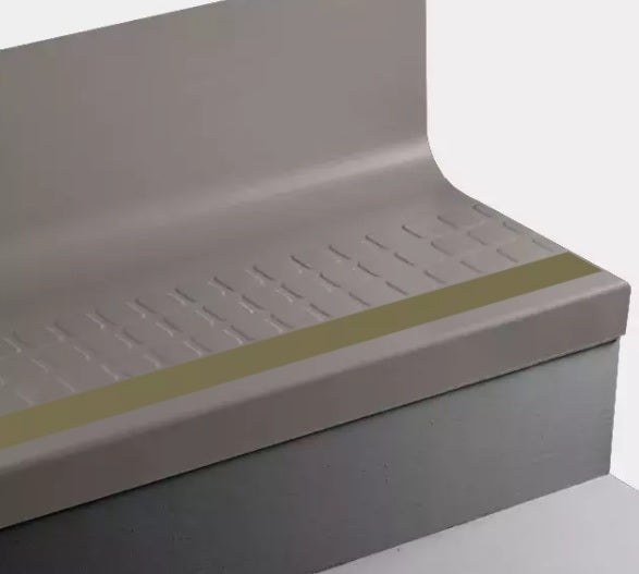 Johnsonite Toast Raised Square Rubber Stair Tread