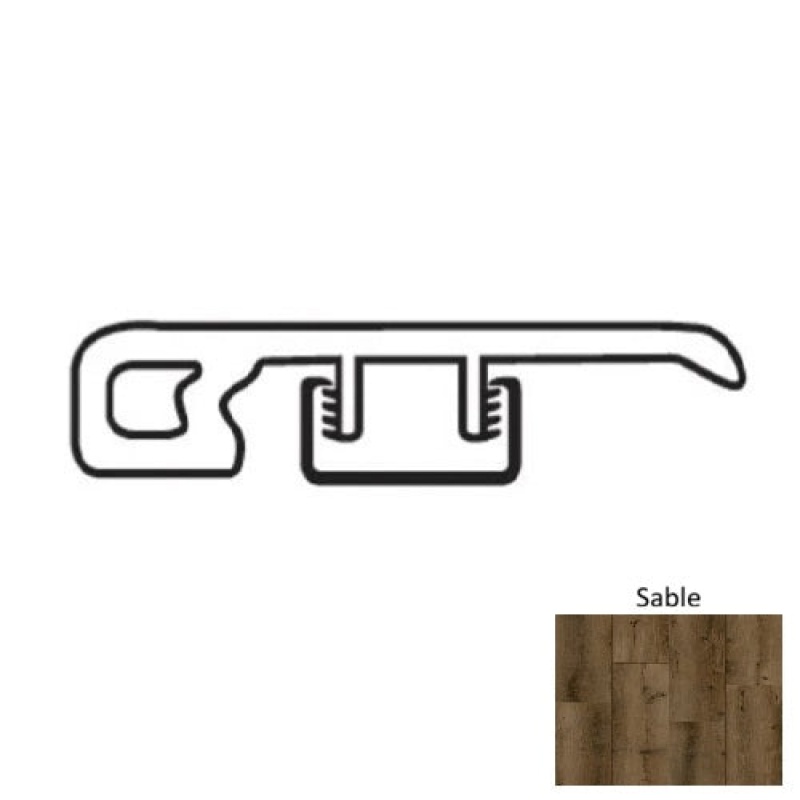 Natural Beauty Summit 12 Mount Evans Sable Luxury Vinyl Moulding / Trim - 2" X 94" End Cap - Urethane