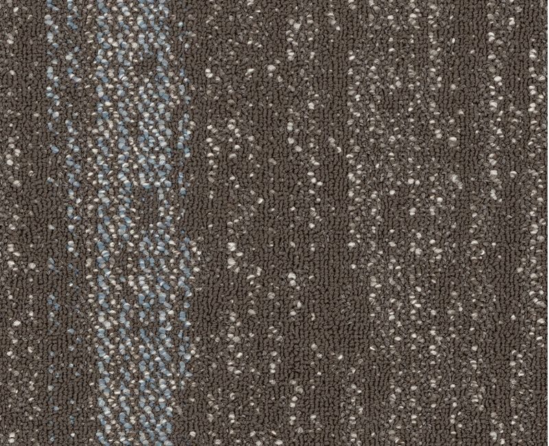 Clearance Sale! Fiber Arts String It Med Gray / Light Blue Nylon Carpet Tile - Pattern - 18" X 36"