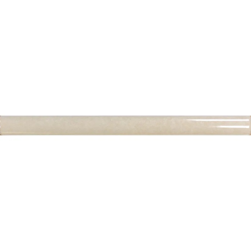 Celine Beige Ceramic Wall Trim - 0.59" X 8.05" Pencil - Glossy