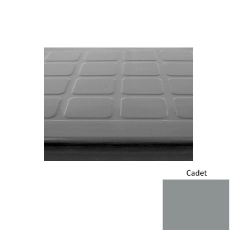 Solid 94 Cadet Raised Square Rubber (Sq) Stair Tread - Textured