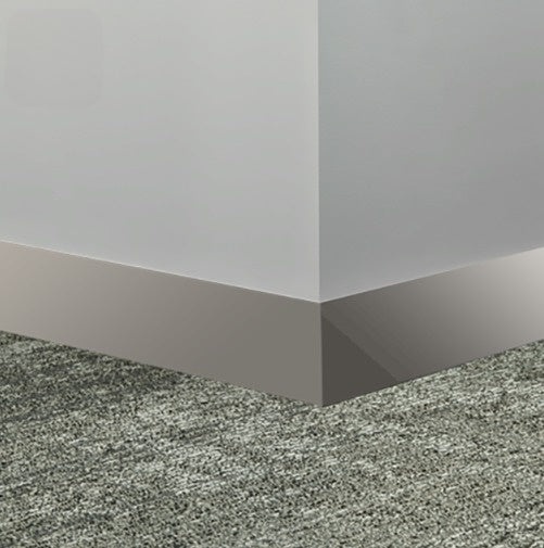 Johnsonite Whispering Mist Rubber Millwork Contoured Wall Base, 2 1/2" x 96" x 1/4", Monument