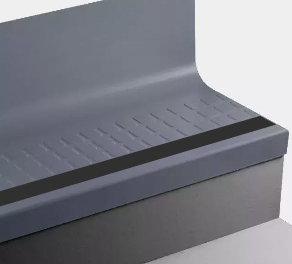 Johnsonite The Blues Raised Square Rubber Stair Tread
