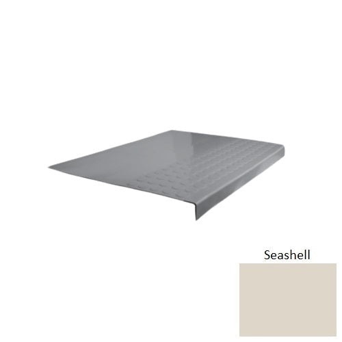 Flextones Seashell Type 701 Distinct Designs Rubber - 12" X 72" Stair Tread - Rgt Radial Ii Raised Disc Design