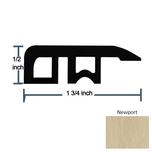 Beach Newport Luxury Vinyl Moulding / Trim - 94.5" Reducer - Embossed