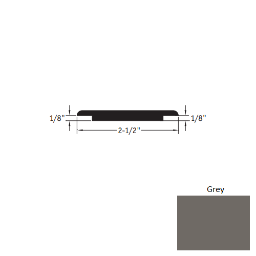 Johnsonite Grey Vinyl Moulding / Trim