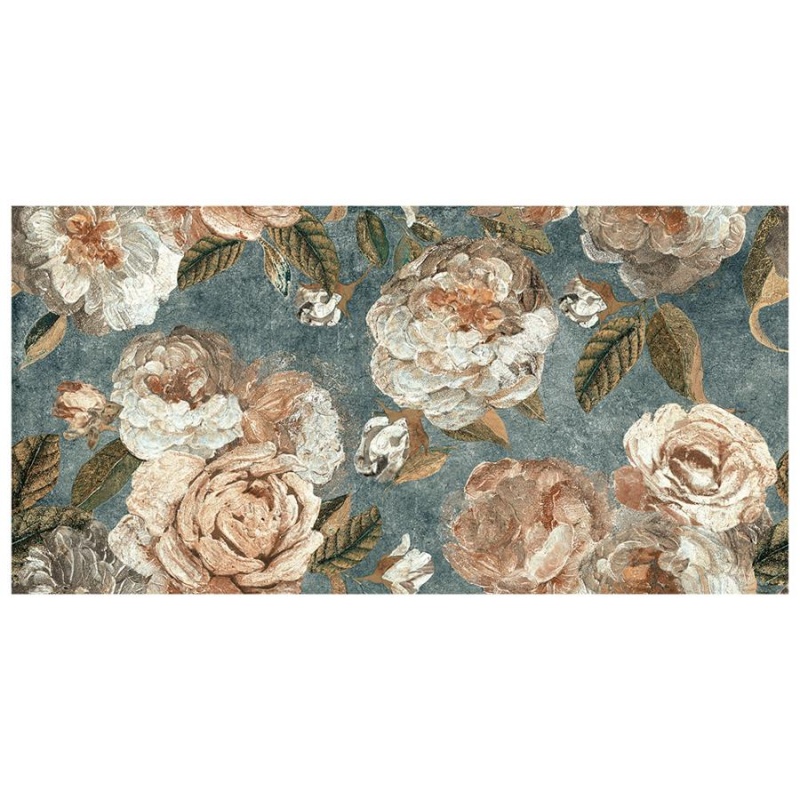 Parete Fiori Green Porcelain Tile - Matte - 23 1/2" x 47"