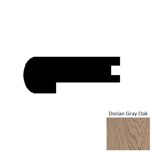 Dorian Gray Oak Hardwood Flush Stair Nose