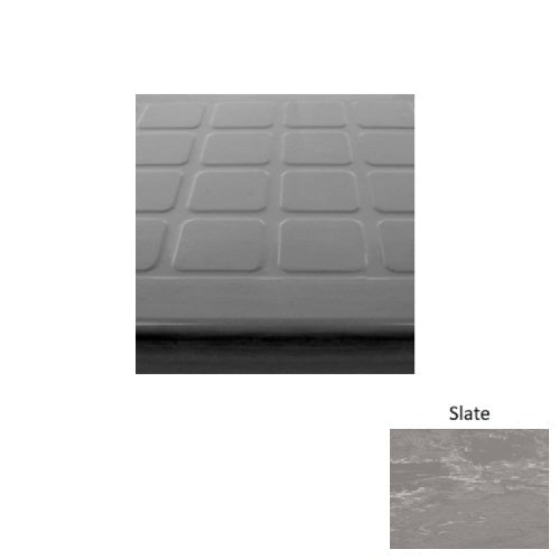 Marbleized 94 Slate Raised Square Rubber (Sq) Stair Tread - Textured