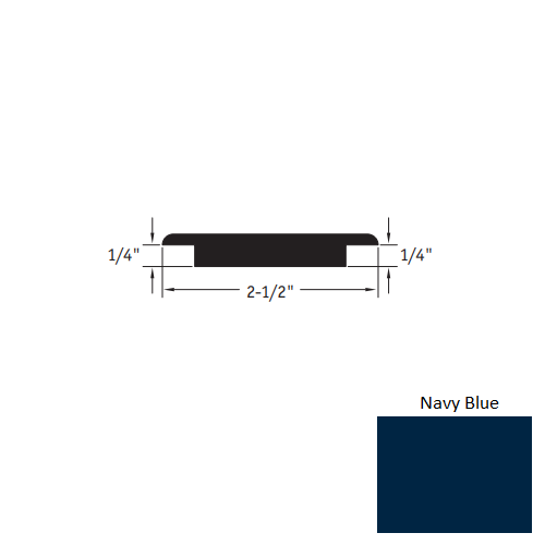 Navy Blue Vinyl Moulding / Trim