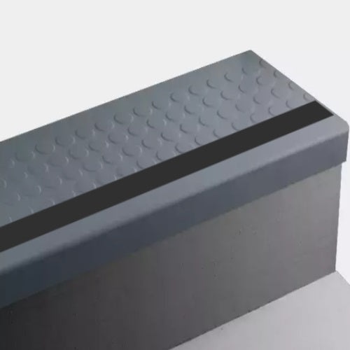 Navy Blue Raised Round Rubber Stair Tread