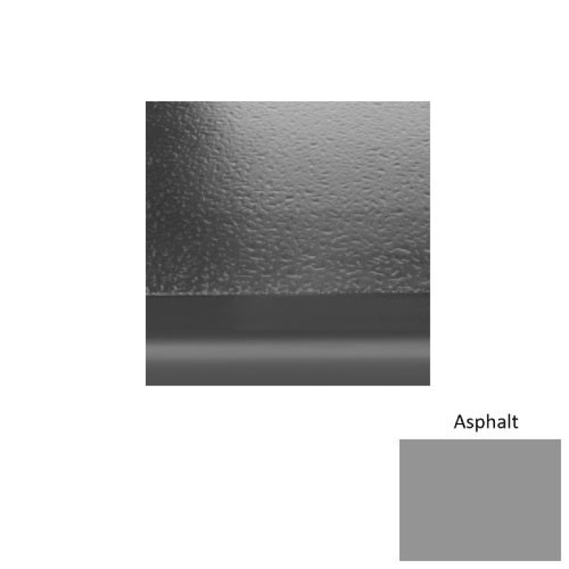 Solid 99 Asphalt Hammered Rubber (Sq) With Black Abrasive Strip Stair Tread - Hammered