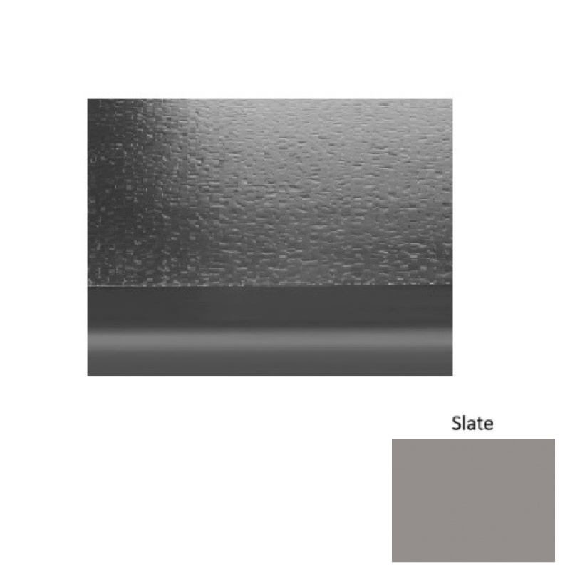 Solid 99 Slate Hammered With 2" Nose Rubber (Sq) Stair Tread - Hammered