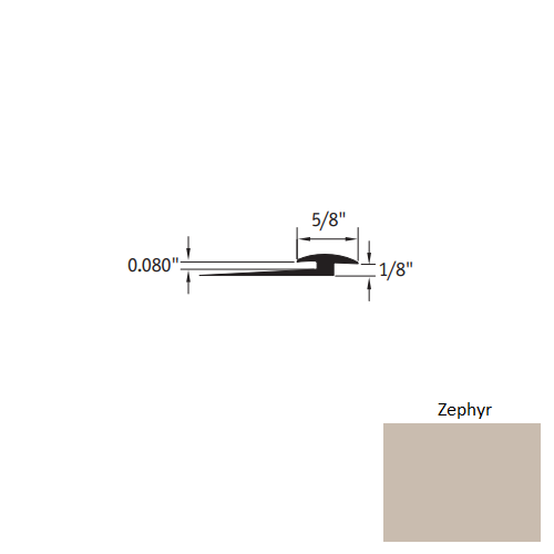 Johnsonite Zephyr Vinyl Moulding / Trim