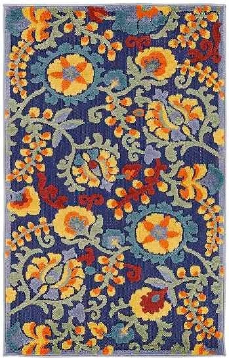 Aloha Navy Multicolor Area Rug