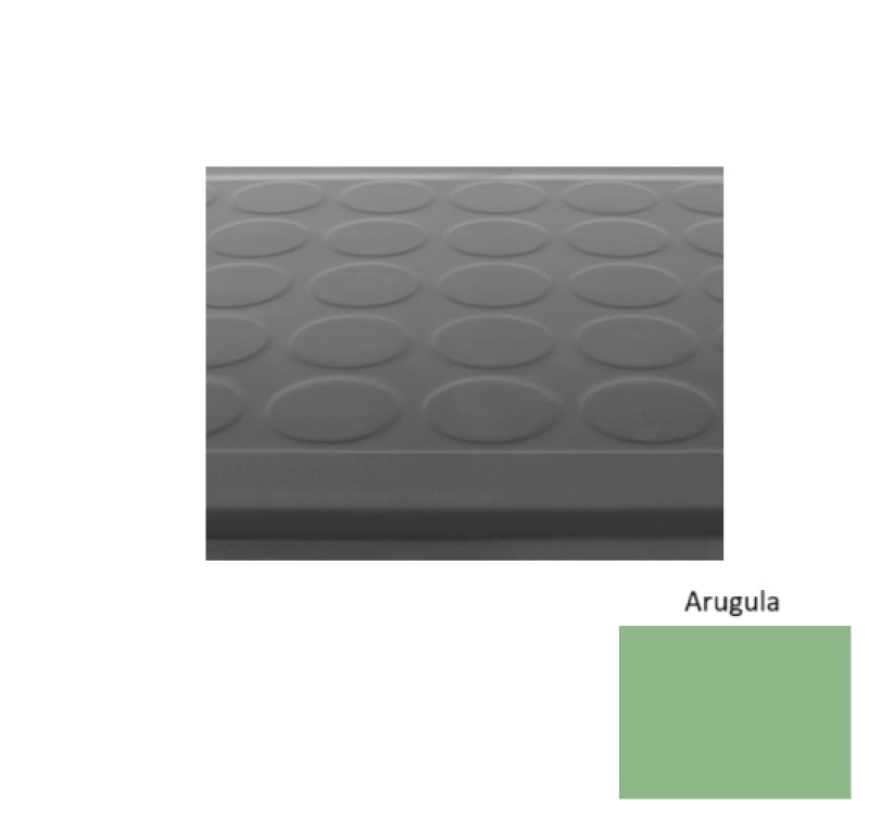 Solid 92 Arugula Low Profile Raised Circular Rubber (Sq) Stair Tread - Textured