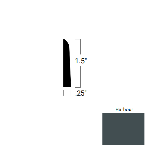 Johnsonite Harbour Rubber Millwork Shoe Moulding